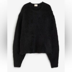 H&M Black Fuzzy Sweater